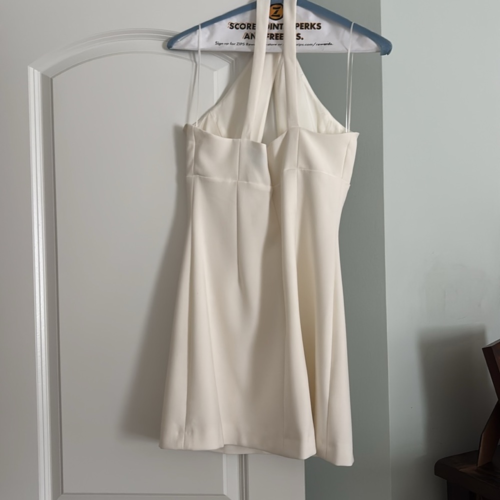 WHISPER RUTH CROSSOVER NECK MINI DRESS - Picture 5 of 5